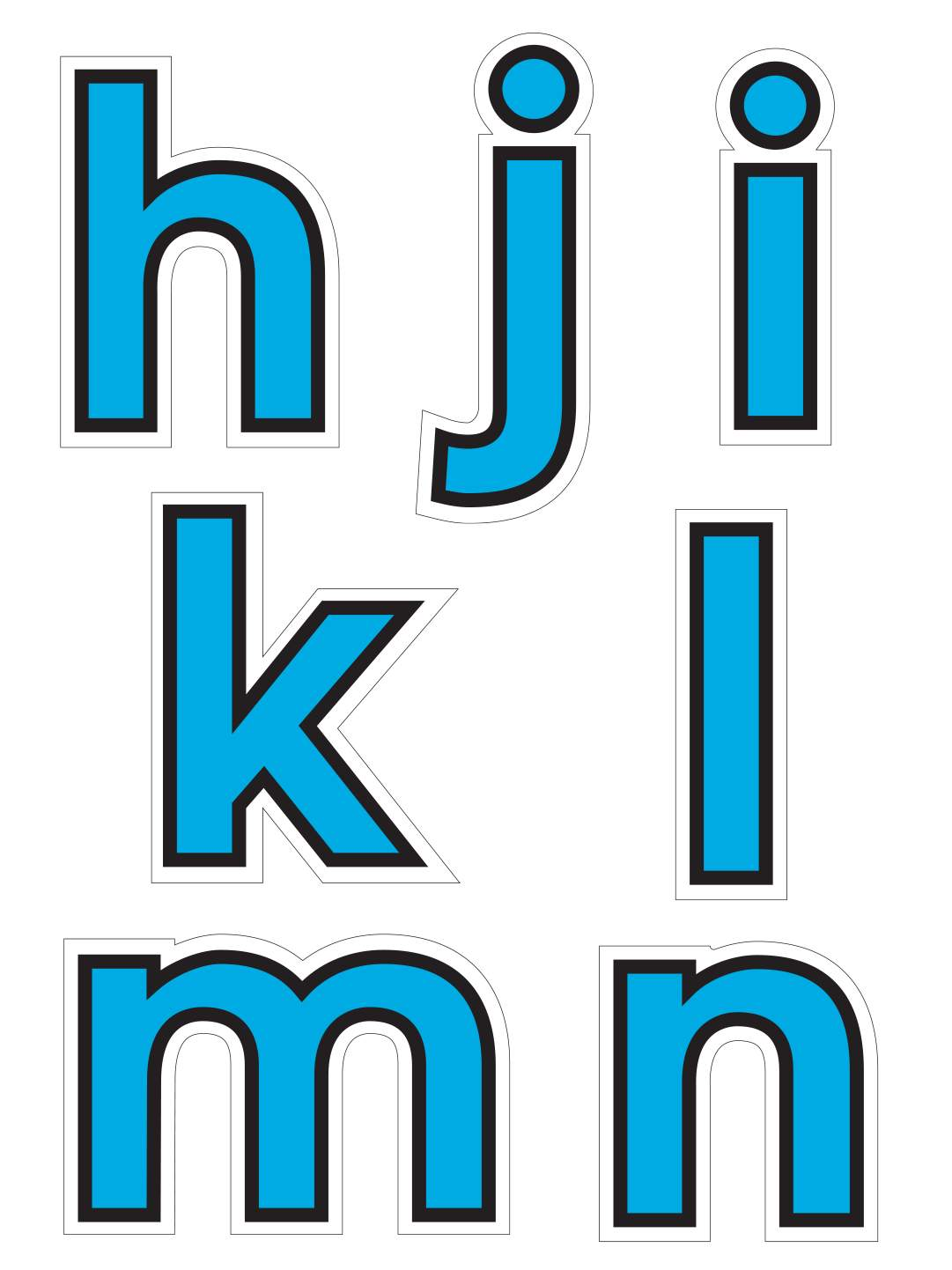 Alphabet Graphics (UPPER & lower) case-MyMotorMats