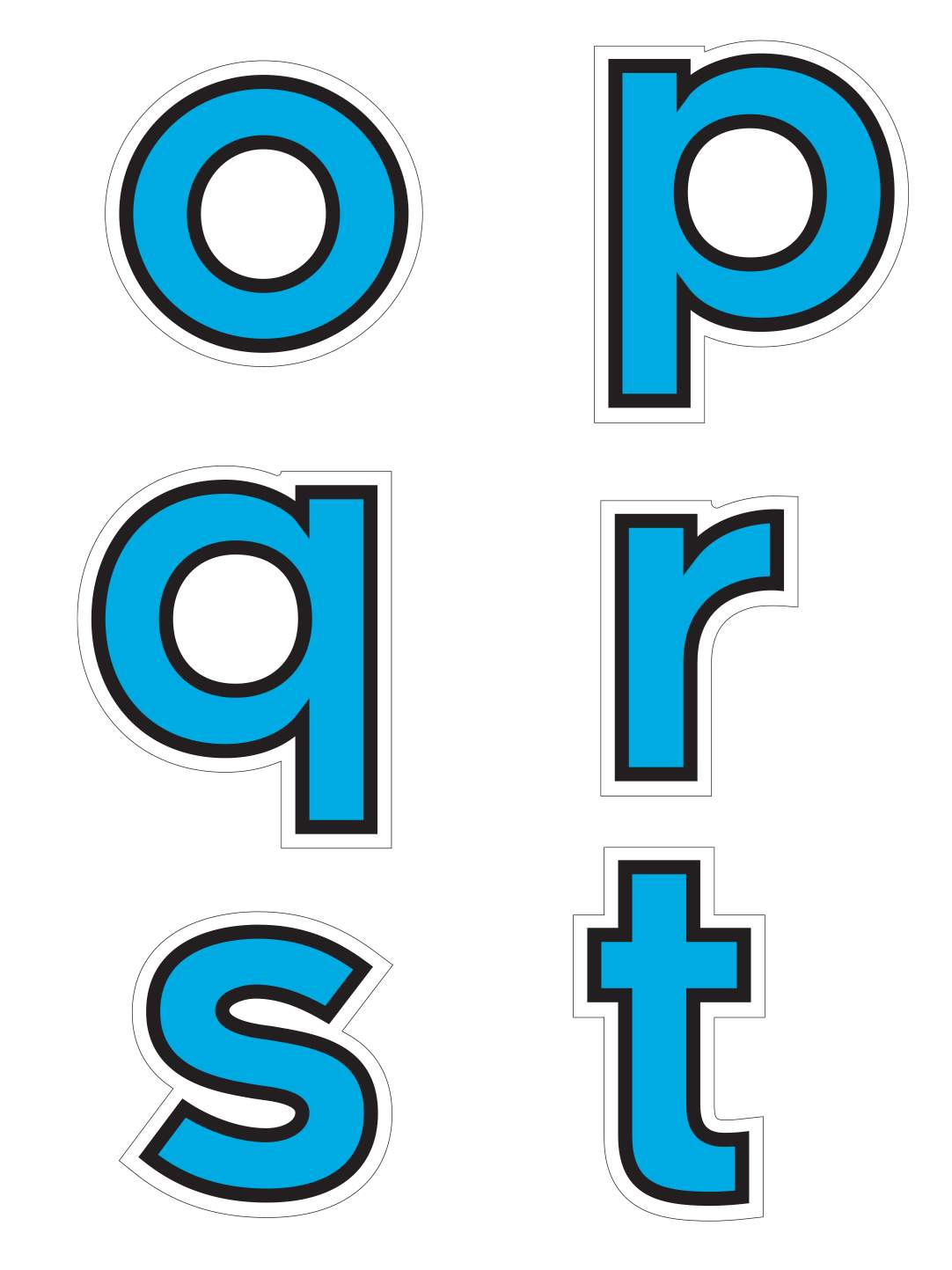 Alphabet Graphics (UPPER & lower) case-MyMotorMats