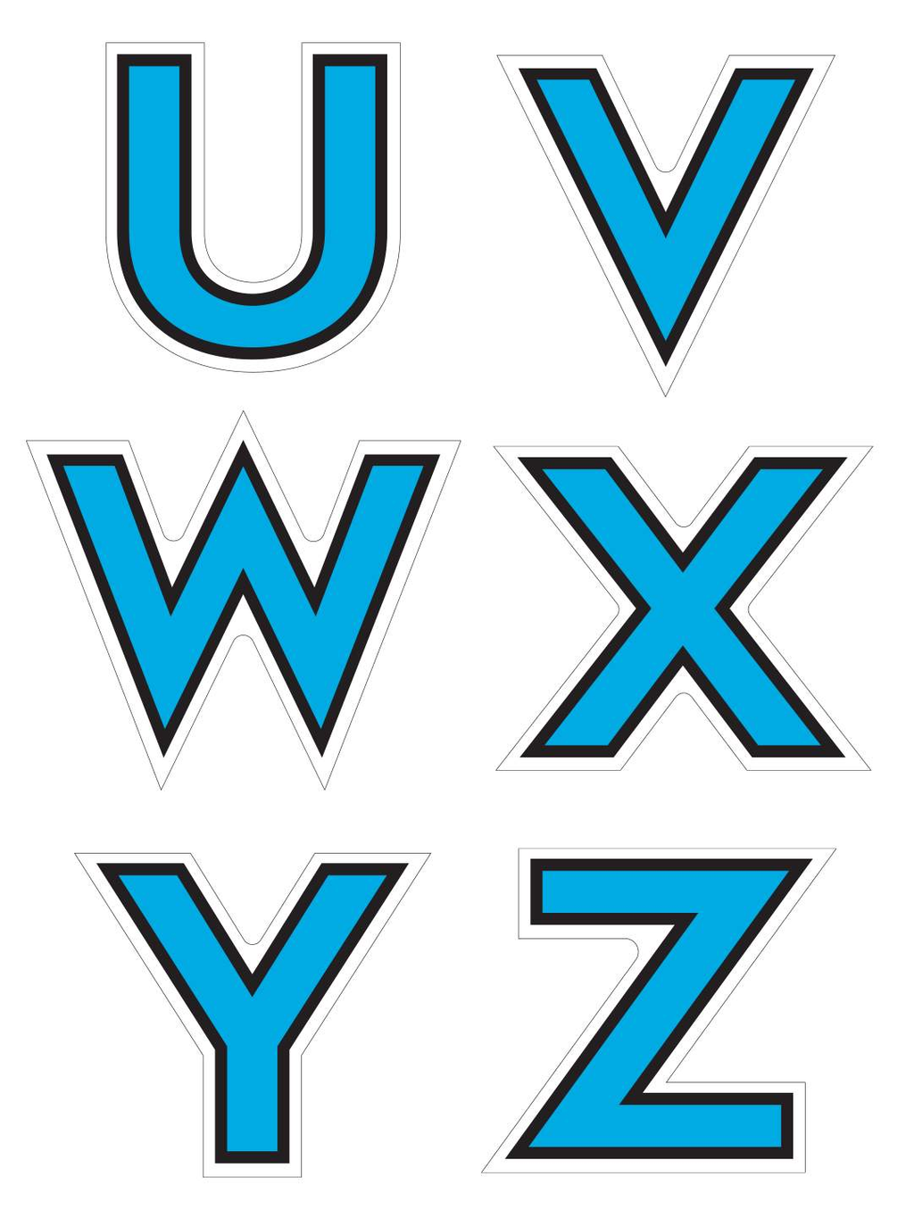 Alphabet Graphics (UPPER & lower) case-MyMotorMats